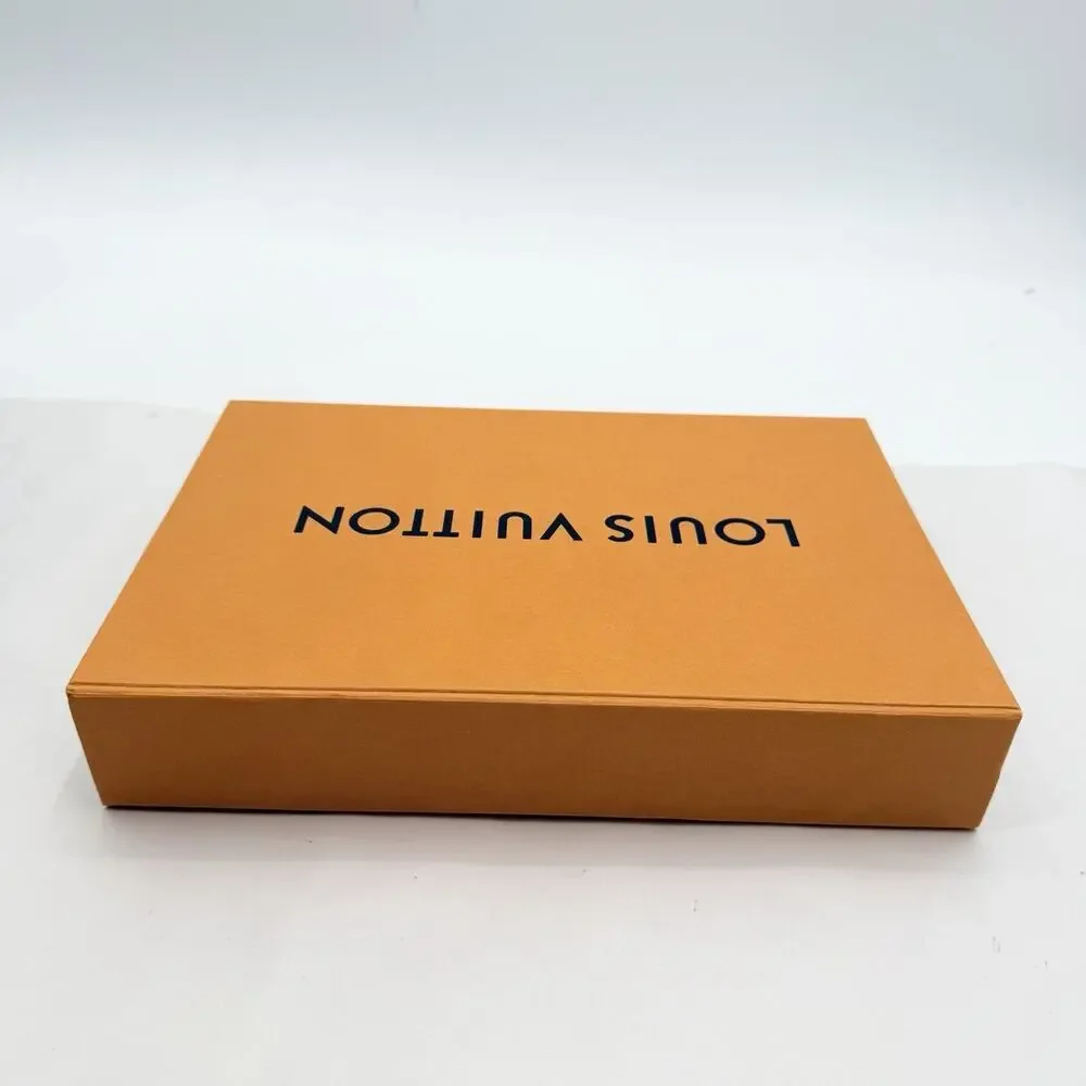 Louis Vuitton Authentic Orange Empty Magnetic Gift Box & Tissue 12